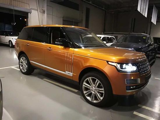 17款路虎创世加长5.0L限量版土豪金全球仅此一台天津港现车