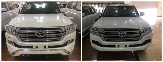 17款丰田酷路泽4000丐版对比加装爆惠