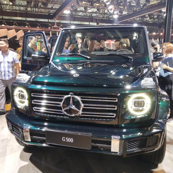 19款奔驰G500国内首批接受预定车展实拍