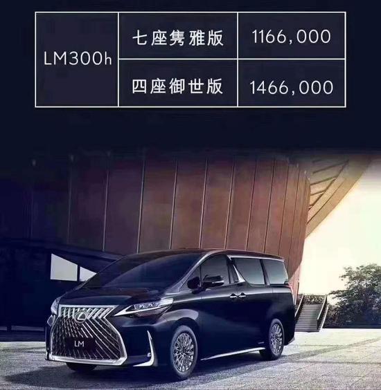 20款雷克萨斯LM300港口批发价格全新MPV