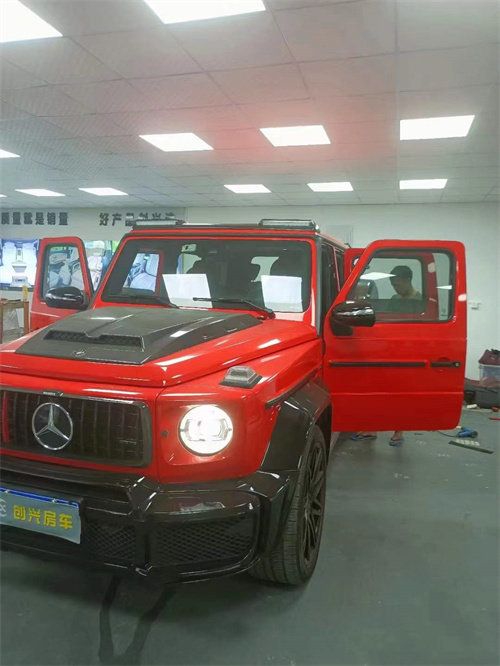 奔驰G500改装G63升级航空座椅小桌板