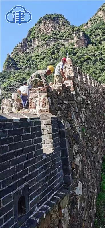 蓟州区精心修缮黄崖关长城自然受损墙体 总长度700多米 9月底完成