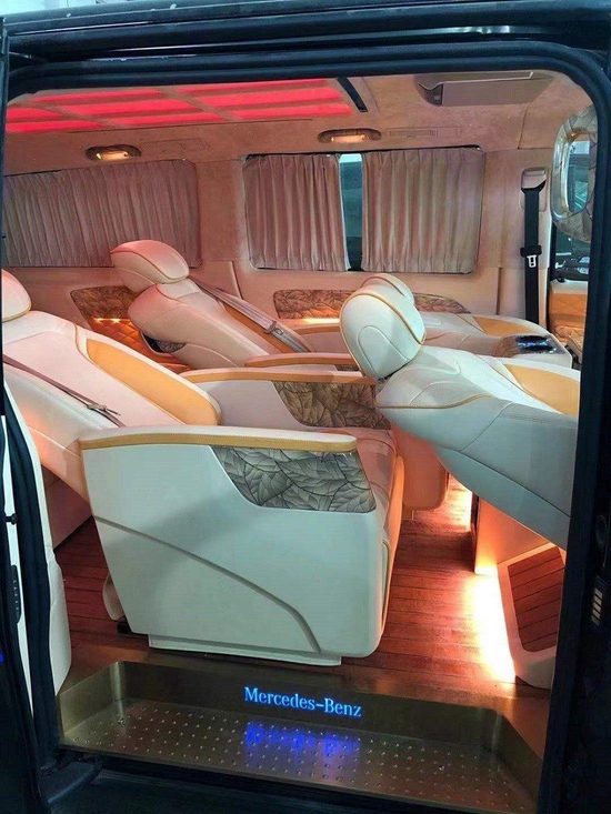 奔驰威霆改装升级航空座椅及内饰案例图