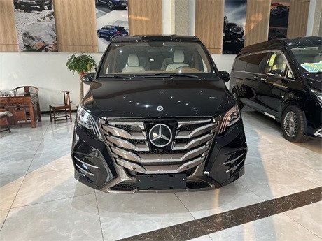 进口奔驰V250长轴平顶棕米双色内饰现车