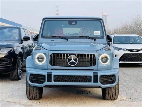 21款奔驰G63蓝色顶配天津现车给钱就卖