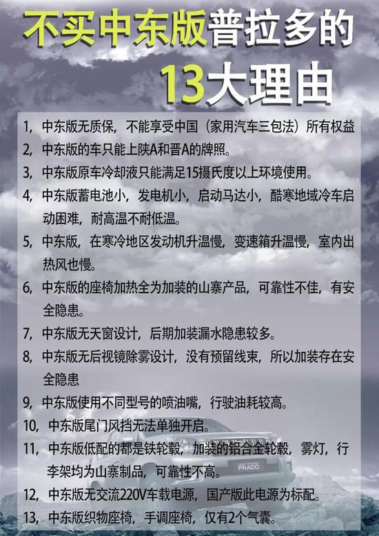 仔细去了解丰田霸道2700中东版到底如何