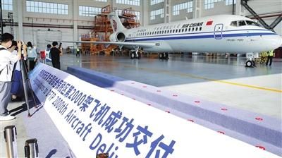 今年7月,东疆综合保税区第2000架融资租赁飞机交付。 本报记者 吴迪 摄