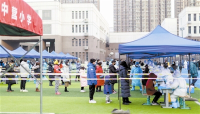 南开区鼓楼街中营小学核酸检测点