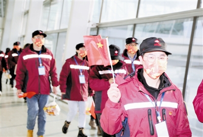 恩施州支援天津医疗队员抵达。