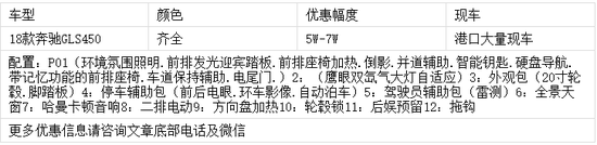 18款奔驰GLS450报价 平行进口优惠行情