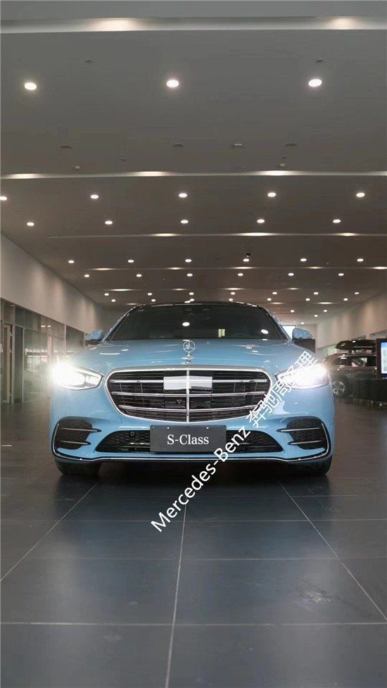绝美稀缺现车 23款奔驰S500L瓷器蓝满配