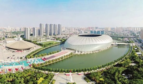 天津奥林匹克中心体育场。本报资料照片