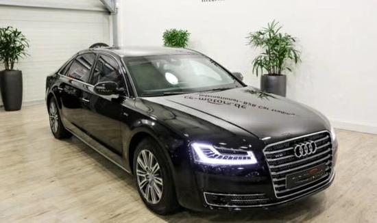 奥迪新A8L防弹版实拍 不是钱的事