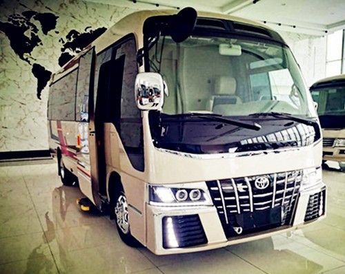 丰田考斯特12座改装豪华中巴价格图片