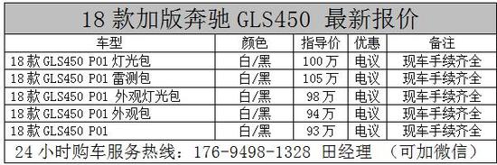 奔驰GLS450在外观上还是下了血本豪气售