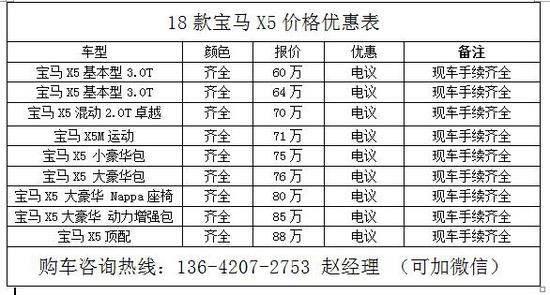 2018款宝马X5M运动版 卓越SUV声誉环球