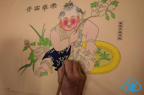 东丰台年画制作过程展示