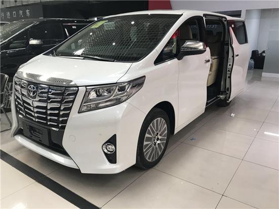 18款丰田埃尔法商务MPV现车最低加价报价