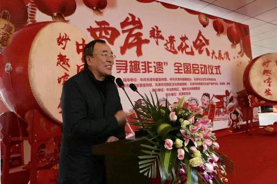 天津市非物质文化遗产保护协会会长李治邦 摄影:张春生