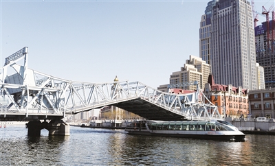 经过冬季保养维护 天津海河游船重试航(图)