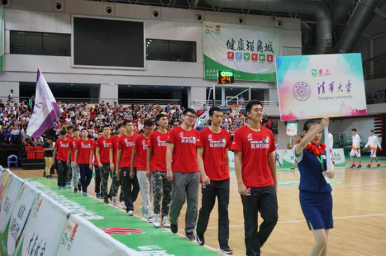 朱芳雨出席“健康猫杯”名校篮球赛揭幕战_长江网