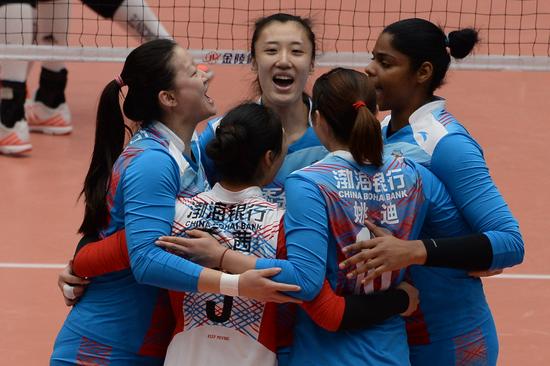 天津女排3-0八一取开局三连胜 米哈找回手感