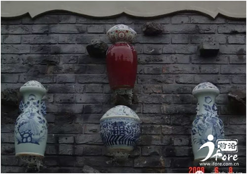 网友用照片记录瓷房子与疙瘩楼的沧海桑田