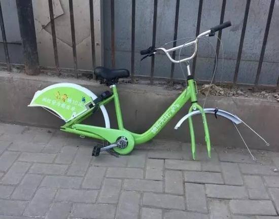 天津单车租赁被毁坏、乱放等 这素质也是没谁