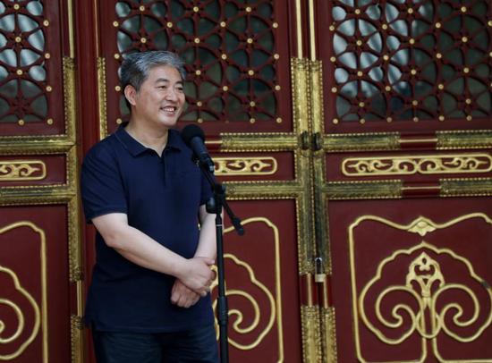 文化部恭王府博物馆馆长孙旭光在开幕式上致辞