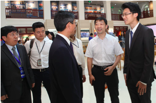 刘正荣副社长会见ofo小黄车联合创始人于信