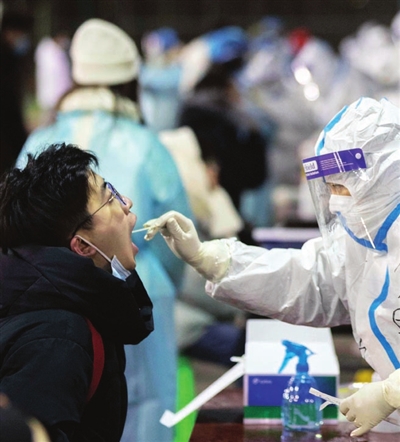 天津大学北洋园校区开展第二轮核酸检测。