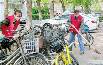 清整社区自行车