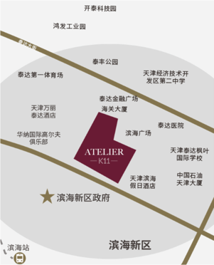 K11 ATELIER办公楼区位图