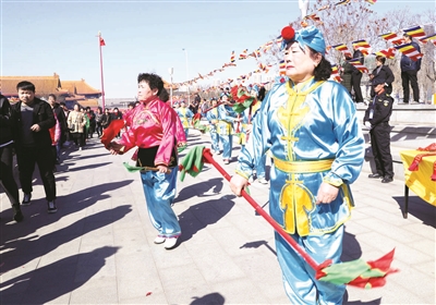 新区非遗文化河头落子进行巡演