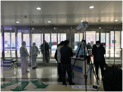 ▲5G智能测温得到广泛应用