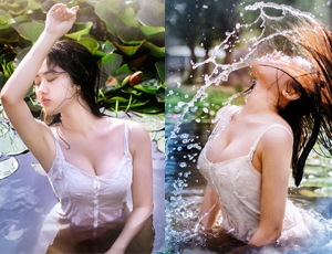 校花似芙蓉出水美到窒息