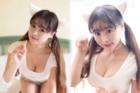 同济校花置身麦田神情陶醉