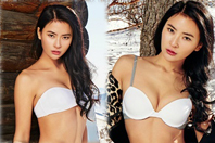 同济校花置身麦田神情陶醉