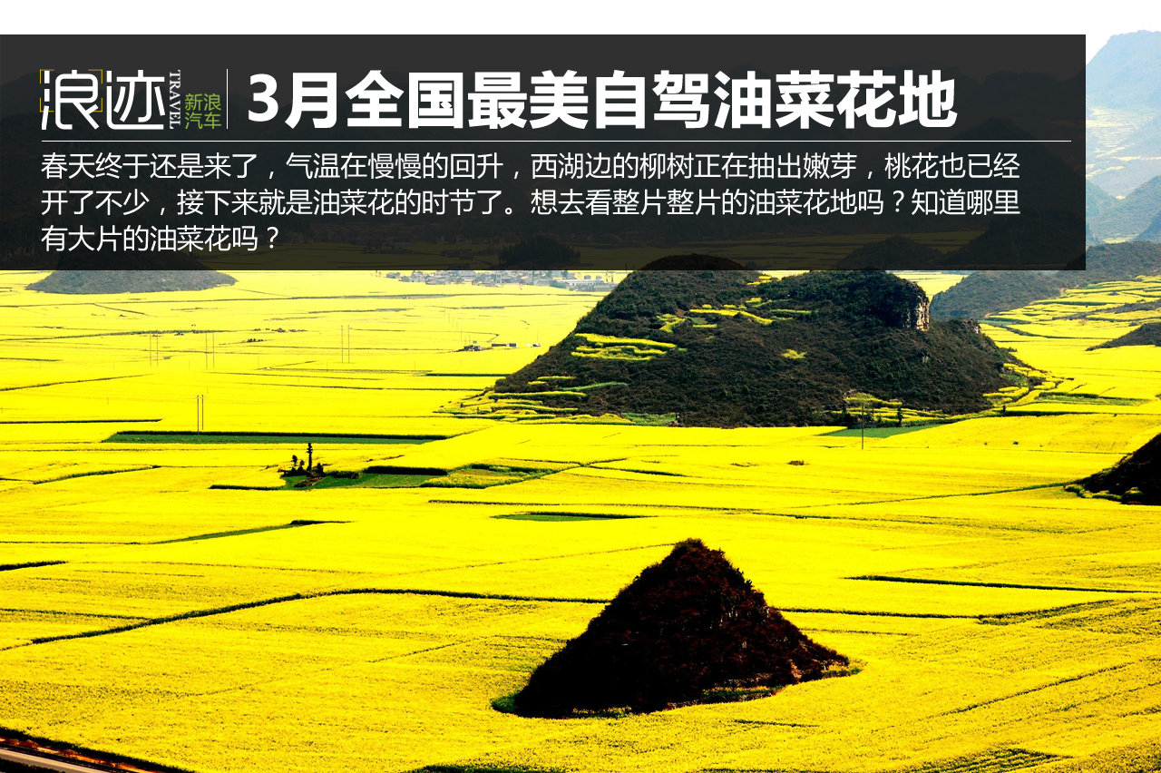 春天来了！3月全国最美自驾油菜花地推荐 