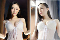 同济校花置身麦田神情陶醉