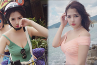 同济校花置身麦田神情陶醉