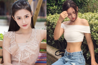 同济校花置身麦田神情陶醉