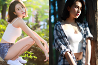 同济校花置身麦田神情陶醉