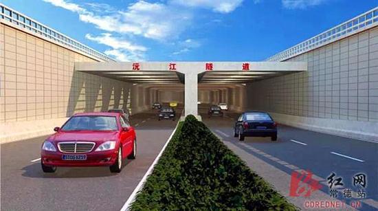 隧道洞口效果图。