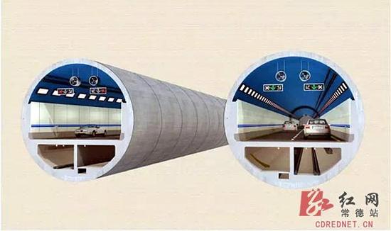 隧道洞内效果图。