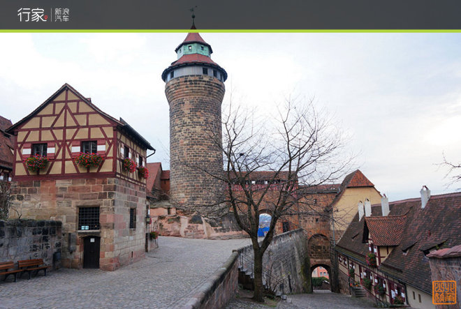 纽伦堡城堡内的塔楼,登上去可以俯瞰全城