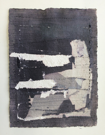 No Title,38cmx27cm,paper and textile on handmade paper,2015