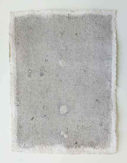 Grey,38.5cmx29cm,ink,wax and textile on handmade paper,2015