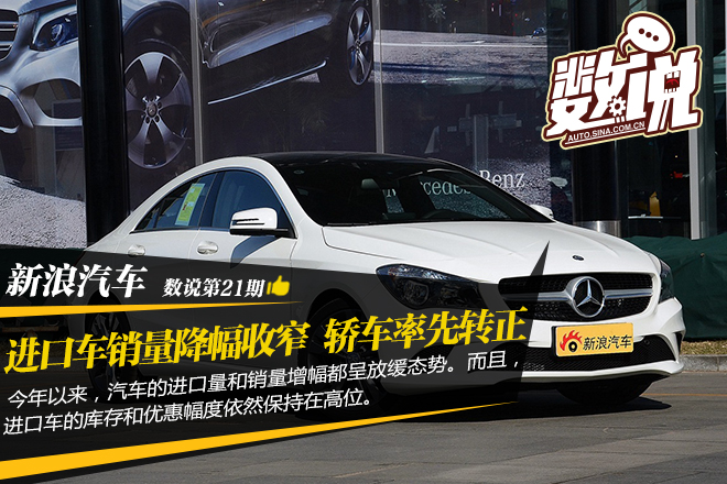 数说|进口车销量降幅收窄 轿车率先转正