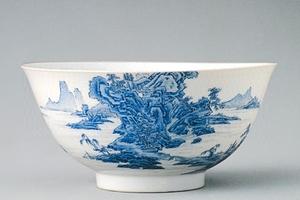 漫谈明清两代的青花山水瓷器_瓷器陶艺_新浪收藏_新浪网